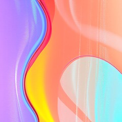colorful abstract background with reeded glass effect, 3d render	