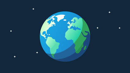 Fototapeta premium earth and moon