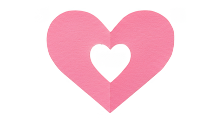 Heart Shape Illustration Pink Love Symbol Valentine Background Design