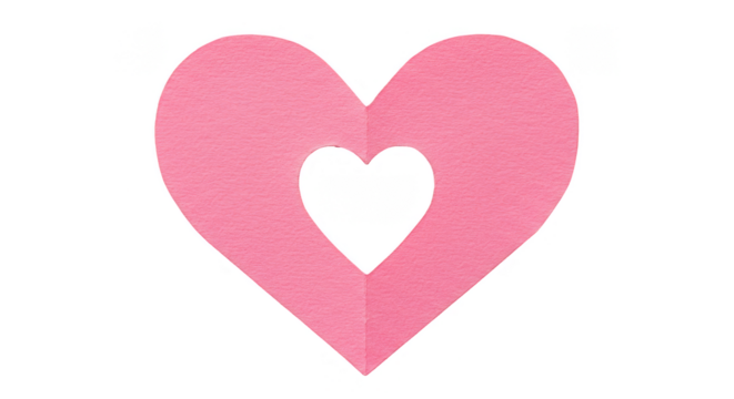 Heart Shape Illustration Pink Love Symbol Valentine Background Design