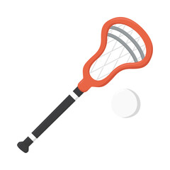 Lacrosse Emoji Icon Illustration Sign. Sport,  Vector Symbol Emoticon Design Vector Clip Art.