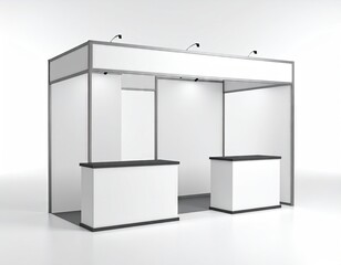 Empty exhibition stand
