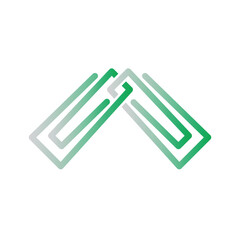 Paperclip icon design template