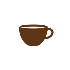 Obraz premium Illustration Of Brown Coffee Cup with Transparent Background Graphic