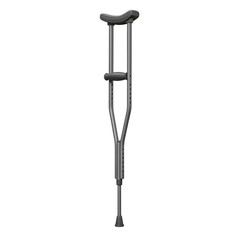 Isolated Crutch Mobility Aid Medical Equipment for Injury Support