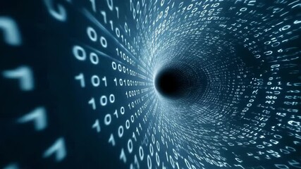 digital data tunnel footage - Powered by Adobe