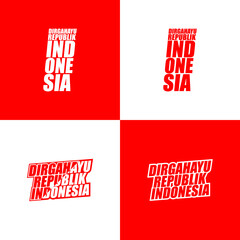 Elements of Indonesian independence day