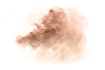A powerful windstorm blew through the desert, kicking up a swirling mix of dust, sand, and smoke,...
