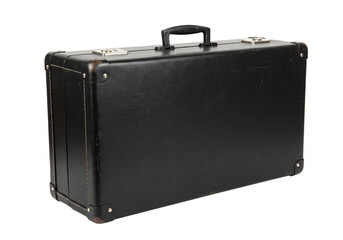 Isolated Black Briefcase Luggage Vintage Suitcase Travel Transparent