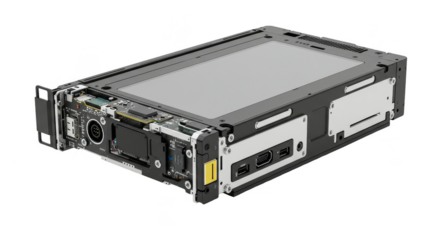 Industrial Device on Transparent Background Technical Illustration