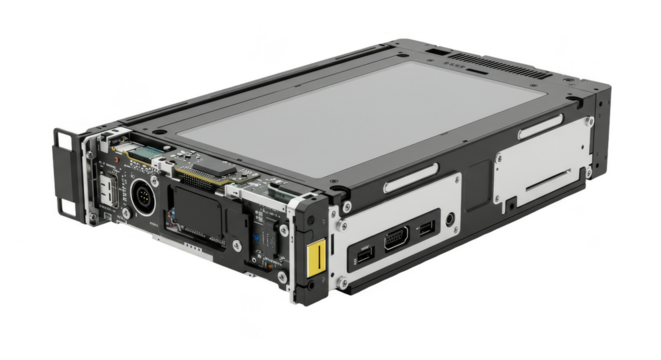 Industrial Device on Transparent Background Technical Illustration