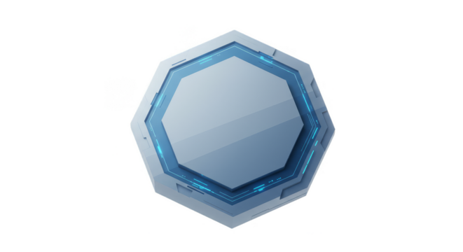 Isolated Digital Badge Vector Graphic Element Transparent Background - Powered by Adobe