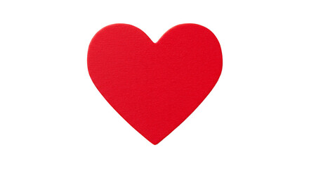 Isolated Red Heart Symbol of Love Valentine's Day Transparent Background