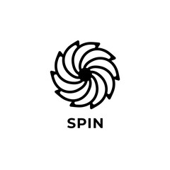 spin icon or rinse icon vector isolated. Best spin icon for apps, websites, or about spin product design.