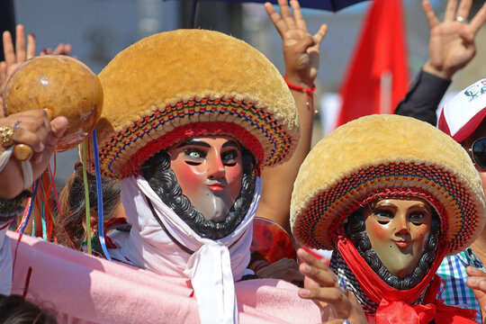 Danza de Los Parachicos, tradicional de Chiapa de Corza, Chiapas, M&eacute;xico.
