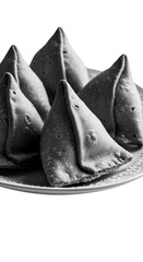 Isolated Image of Indian Samosa Snack Pastry with Transparent Background