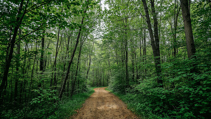 Fototapeta premium Enchanting path through a whimsical paper forest