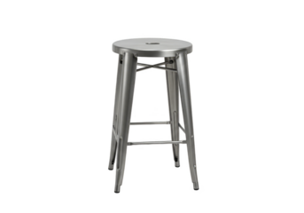 Isolated Metal Bar Stool a Contemporary Furniture Transparent PNG