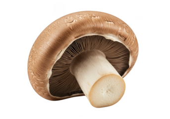 Isolated Mushroom with Transparent Background Edible Food