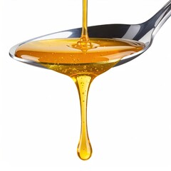 Honey pouring from a spoon (1)