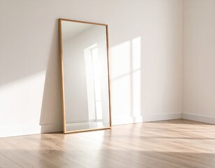 Empty room with a mirror