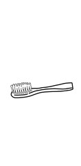 toothbrush on white background