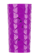 Isolated Purple Textured Cylinder Transparent Background Pattern Design