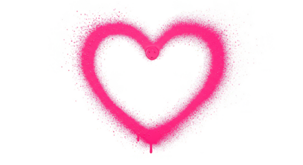 Pink Heart Shape Glitter Graphic Design Romantic Transparent Image
