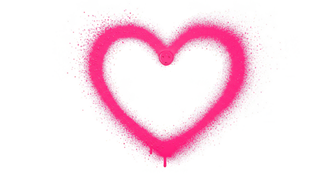 Pink Heart Shape Glitter Graphic Design Romantic Transparent Image