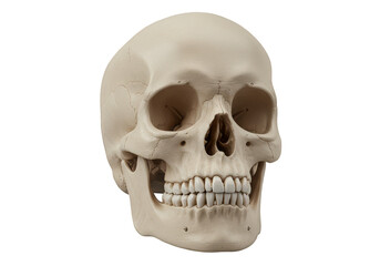 Realistic Skull Anatomy Halloween Skeleton Bone Isolated Transparent