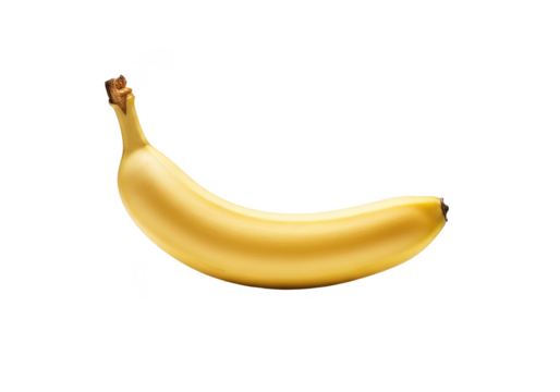 Isolated Yellow Banana Still Life Transparent Background PNG
