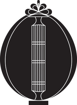 Silhouette Sasando Musical instrument