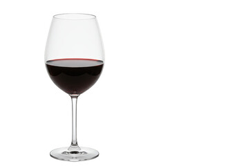 Isolated Wine Glass Red Liquid Transparent Background Drink Alcohol