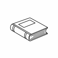 book on white background