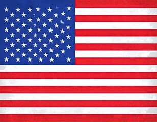 American flag, distressed effect