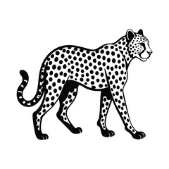 cheetah vinyl ready vector illustration