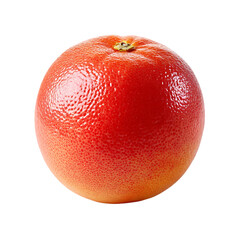 A single ripe red grapefruit isolated showing its textured skin