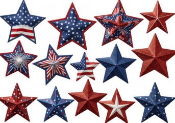 Patriotic American Stars Decoration for Independence Holiday Celebration