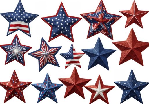 Patriotic American Stars Decoration for Independence Holiday Celebration