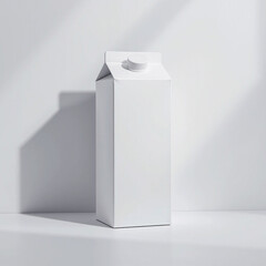 White milk carton mockup