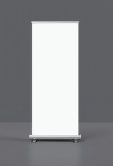 Blank Roll-Up Banner for Customizable Advertising