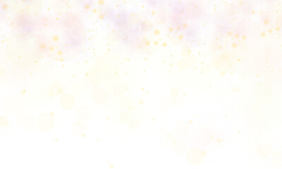 Purple Light With Bokeh Stars. Abstract Light Blurred Soft Romantic Transparent Background