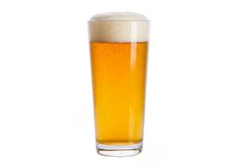 Refreshing Lager on Transparent Glass for Summer Alcohol Drink