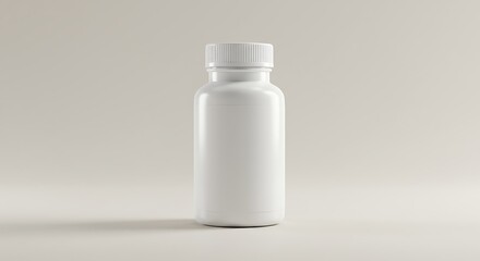 Blank White Bottle Mockup Perfect for Product Presentation