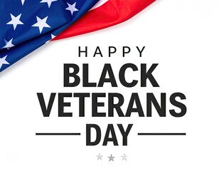 American flag, Happy Black Veterans Day