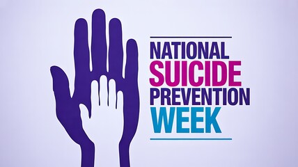National suicide prevention week awareness illustration