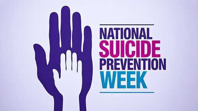 National suicide prevention week awareness illustration

