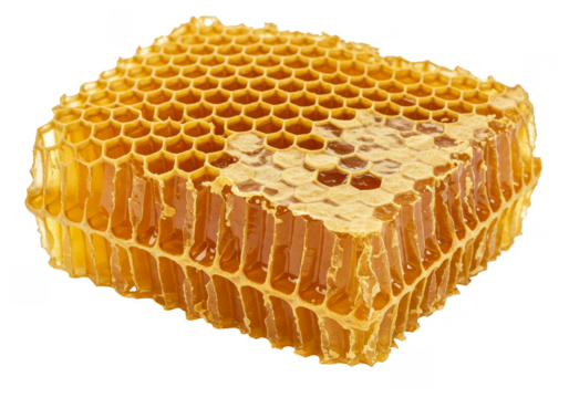 Transparent Honeycomb Structure Sweet Food Isolated Background PNG