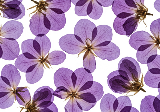 Transparent Purple Flower Pattern Floral Blossom Background Design Plant