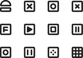 Media Control Icon Set

